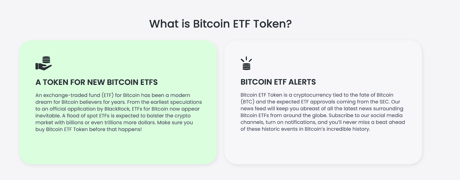 Bitcoin ETF Token Erklärung 