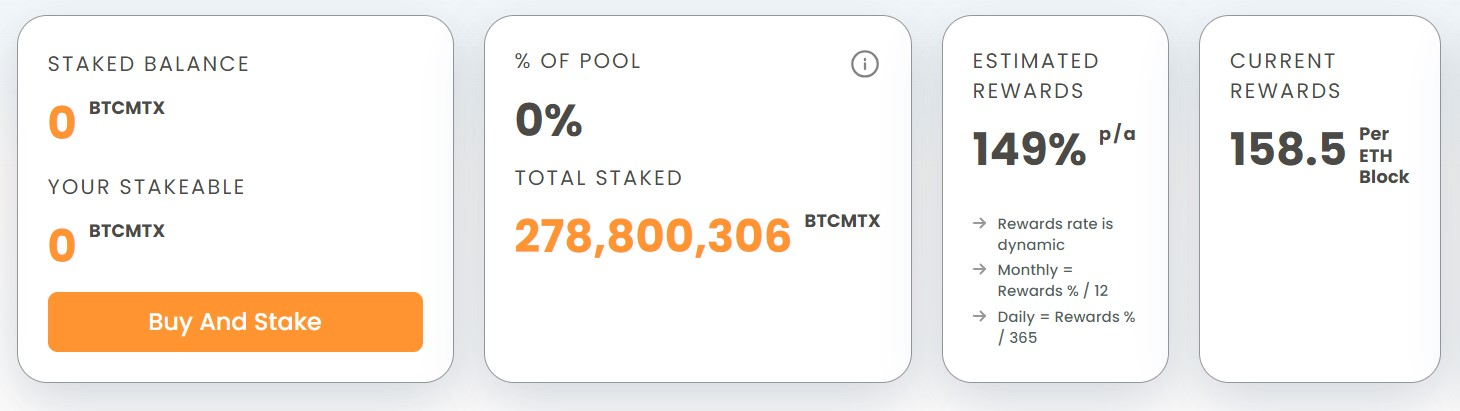 BTCMTX Staking 