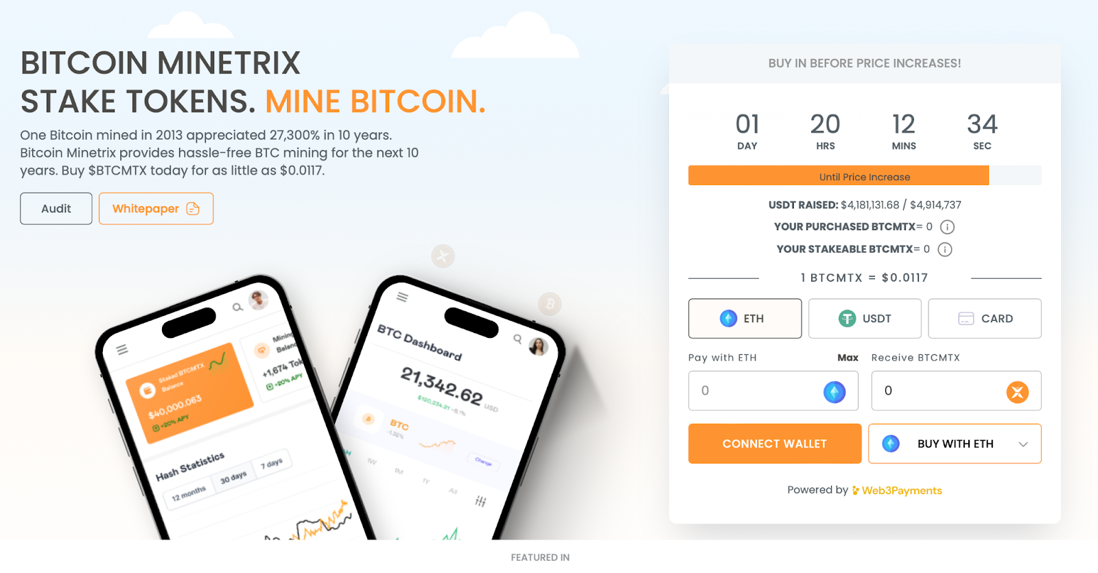 Bitcoin Minetrix Presale 