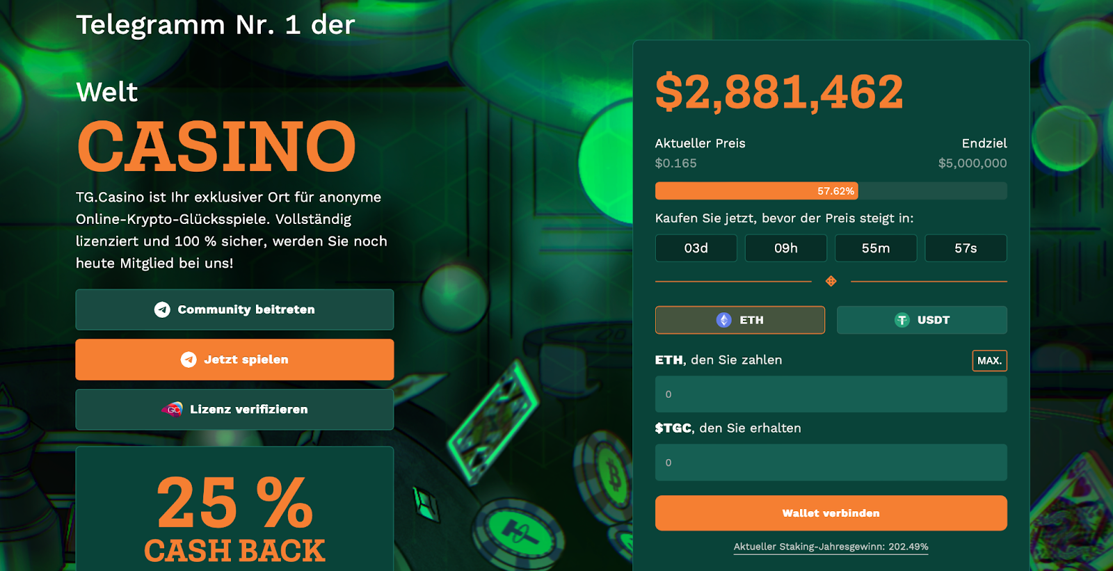 TG.Casino Presale 