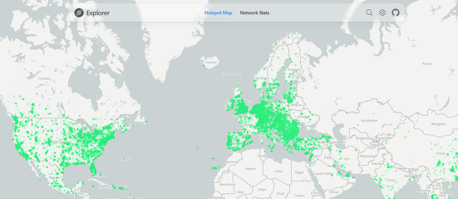 Helium Hotspot map
