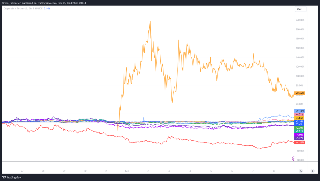 Memecoin Vergleich