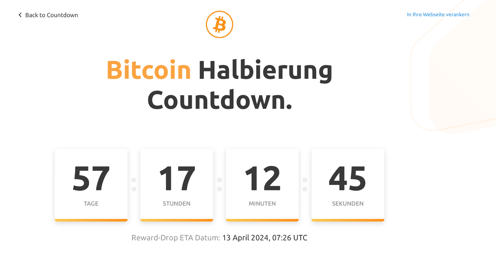 Halving Countdown 