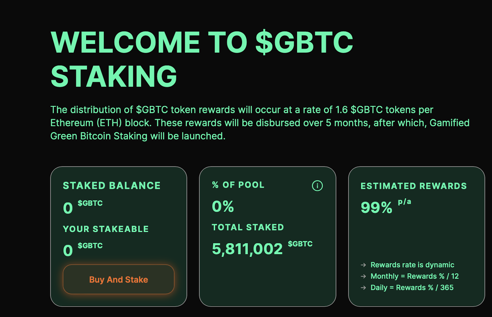 Green Bitcoin Staking 