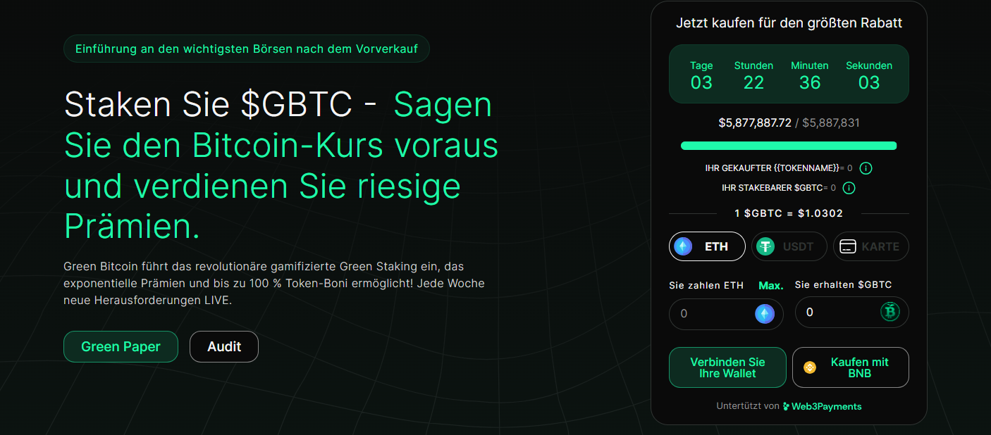 Green Bitcoin Presale