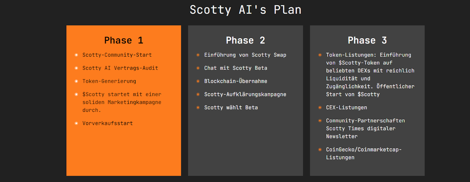 Scotty the AI Roadmap