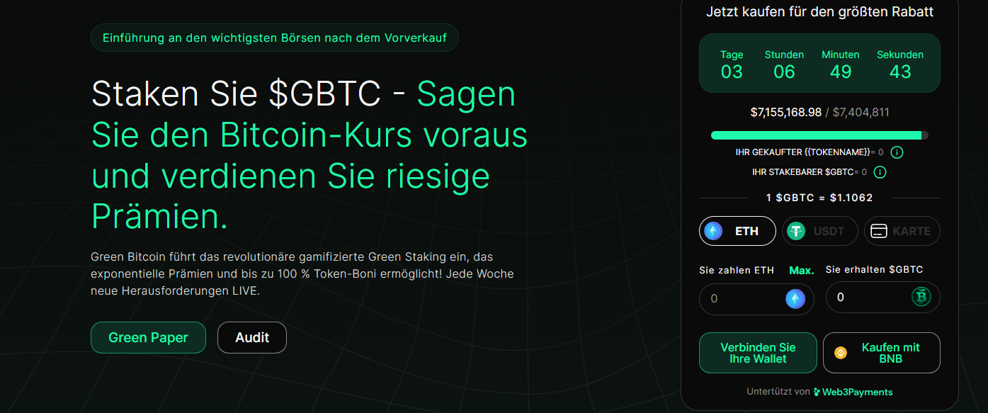 Green Bitcoin Presale