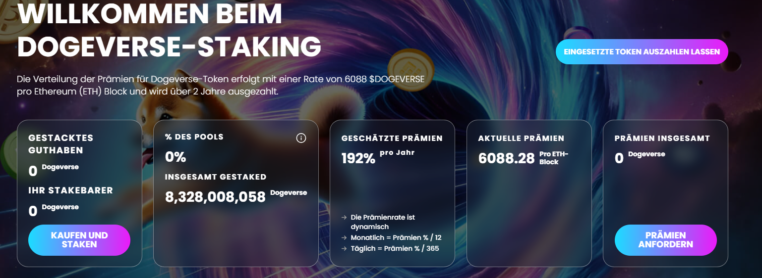 Dogeverse Staking