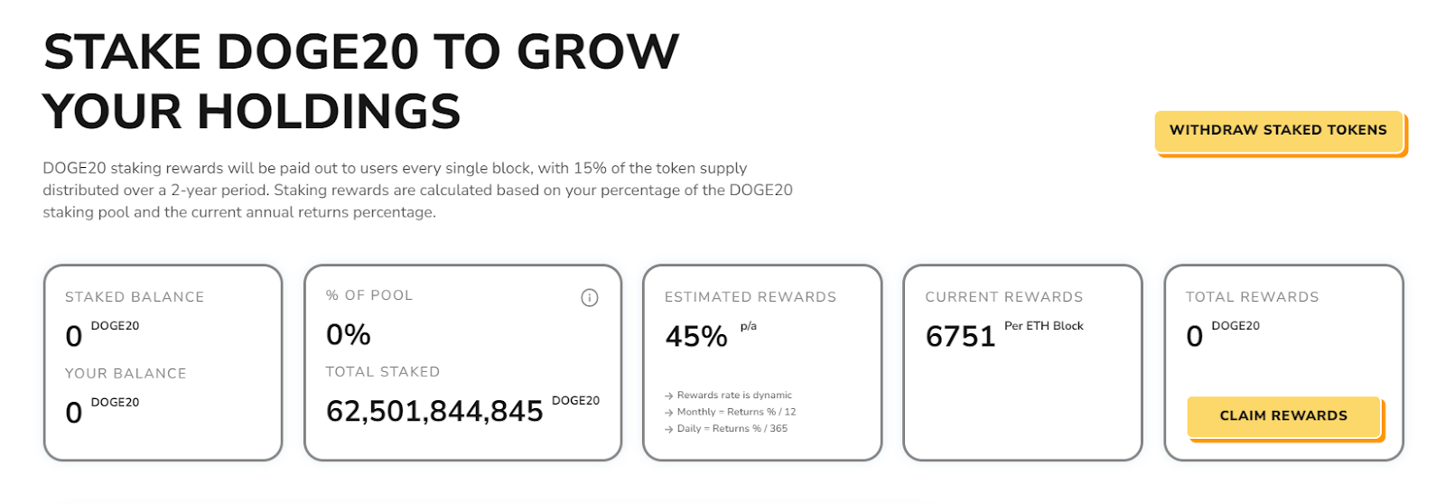 staking von Dogecoin20