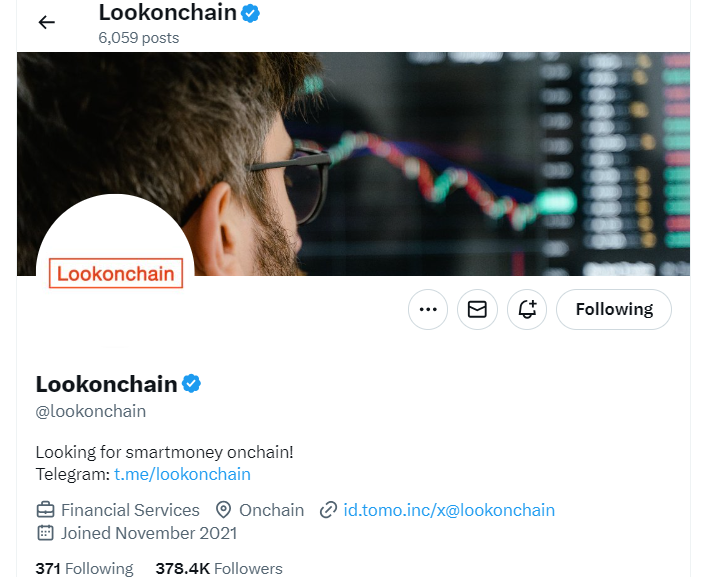 Lookonchain Profil