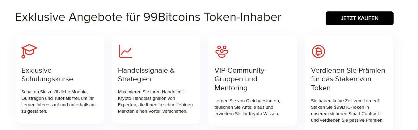 Exklusivinhalte von 99Bitcoins