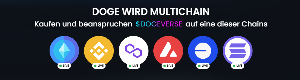 Dogeverse auf 6 Blockchains