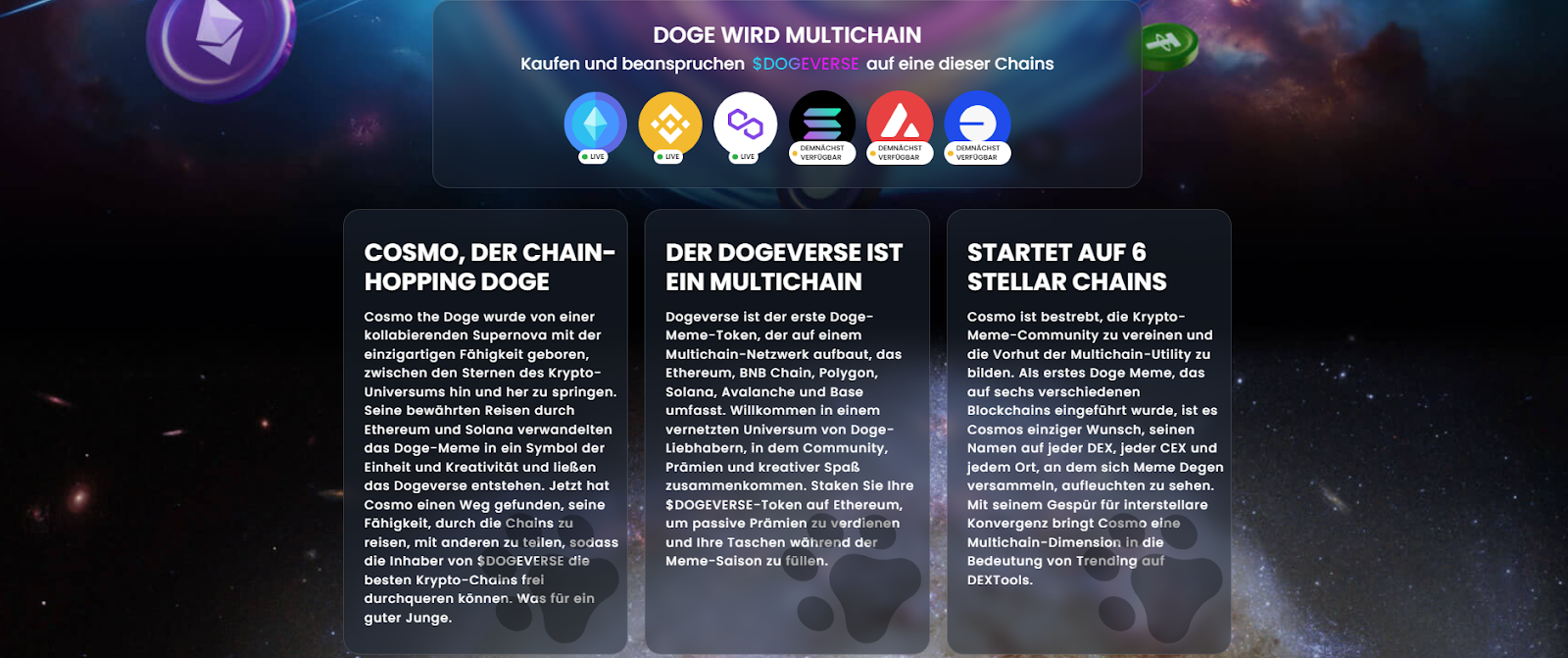 Dogeverse Multichain Lösung