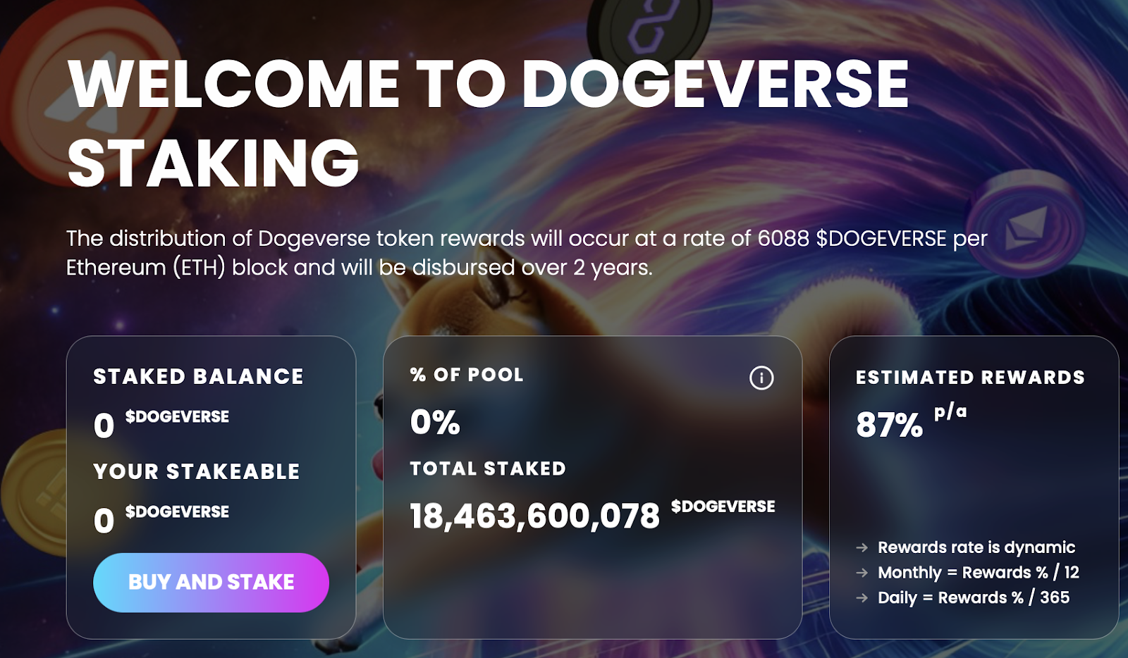 Dogeverse Staking 