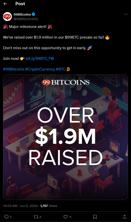 99Bitcoins Tweet 4