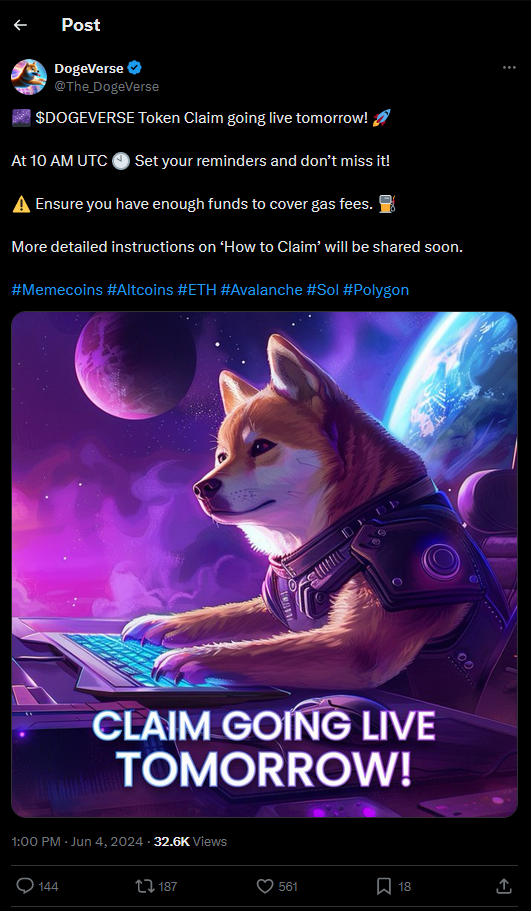 Dogeverse Tweet 2