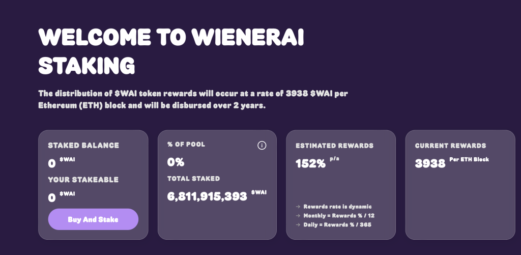 WienerAI Staking 