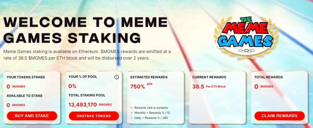 The Meme Games Staking