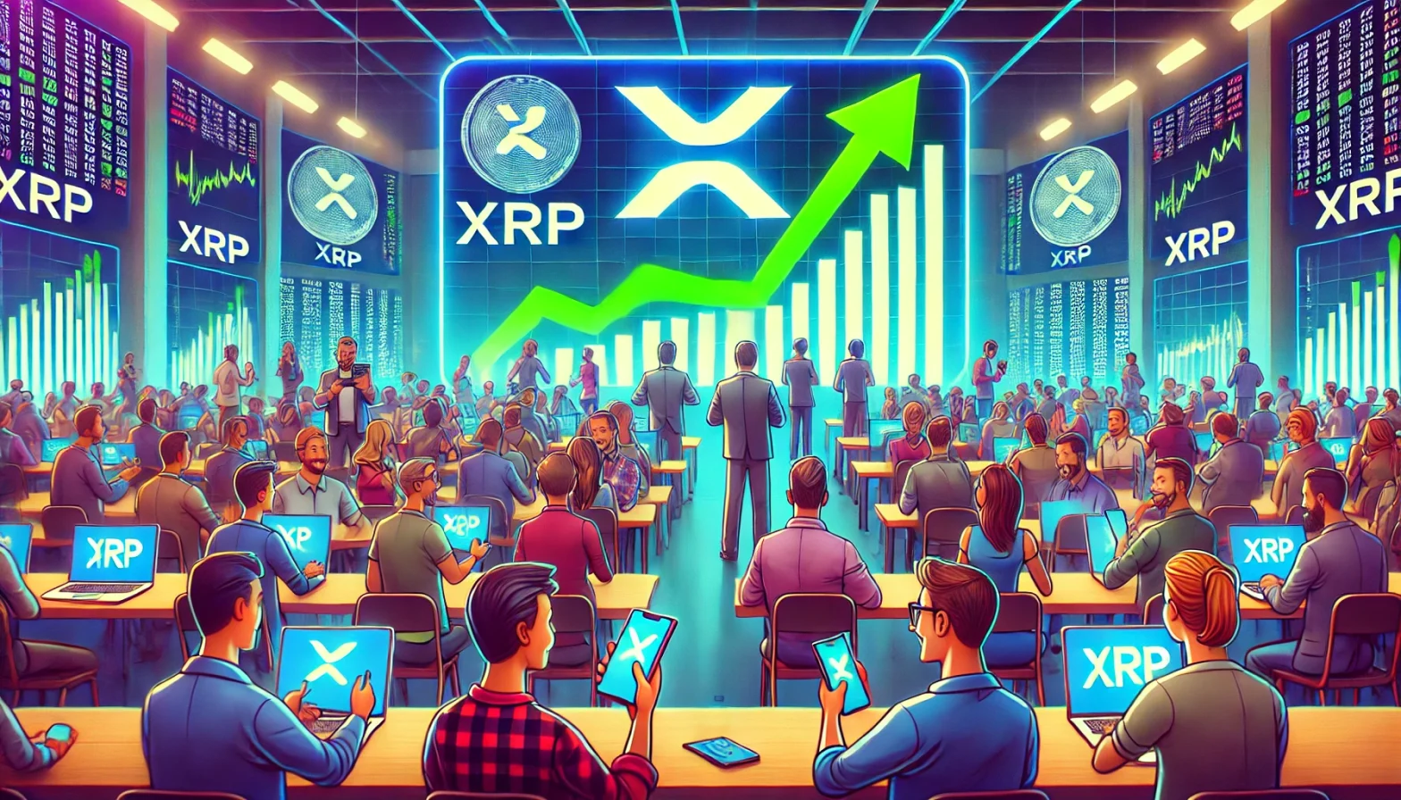 Trump-Rede hilft XRP, waehrend KI-Coin WAI weitere 2 Mio. USD erzielt