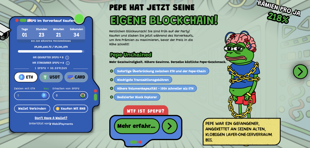 Pepe Unchained ICO 