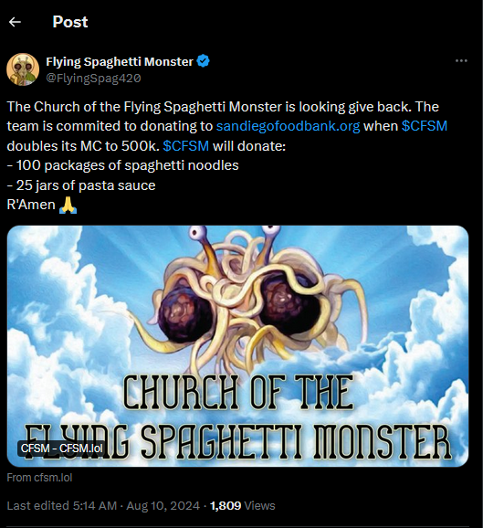 Flying Spaghetti Monster