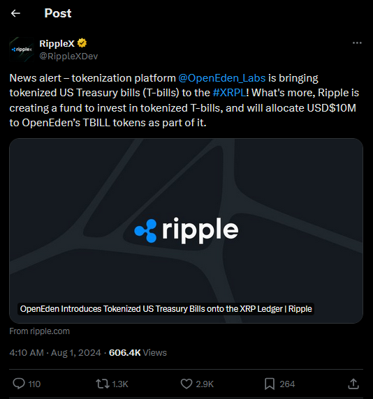 XRP T-Bills