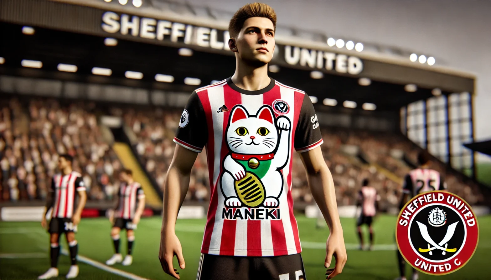 Maneki sponsort Premier League Katzen-Memecoin nun auf Sheffield Trikots