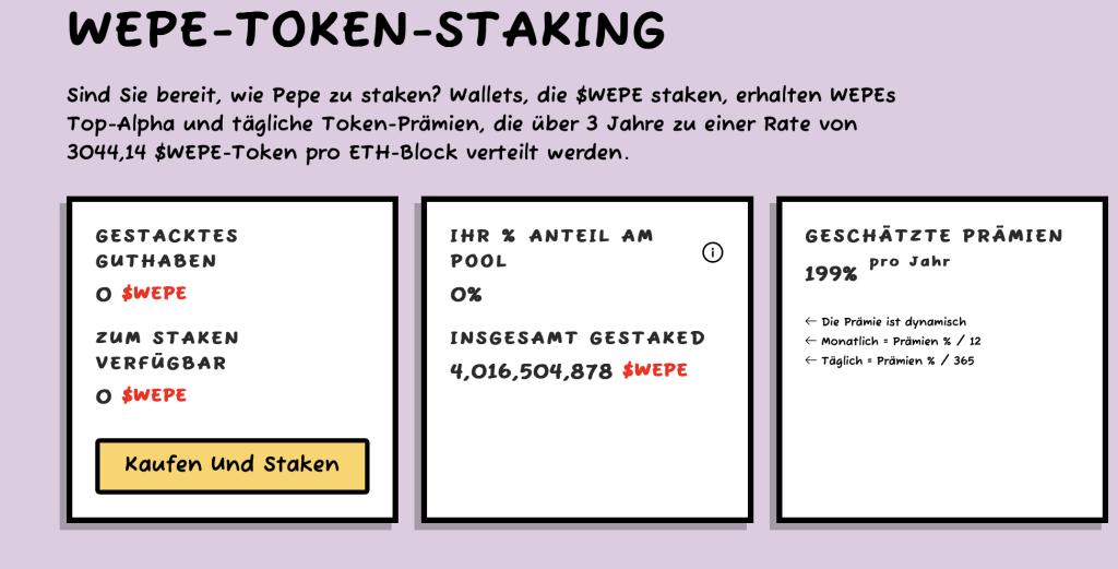 Wepe Staking 