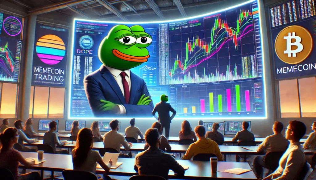 Wall Street Pepe Meme-Coin-Trading-Community fuer den gemeinsamen Erfolg