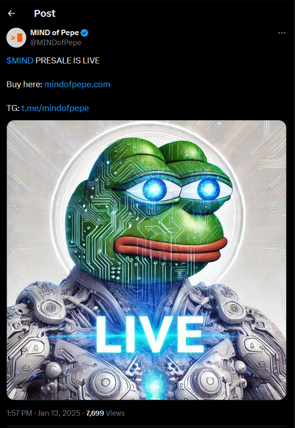 Mind of Pepe Tweet 2