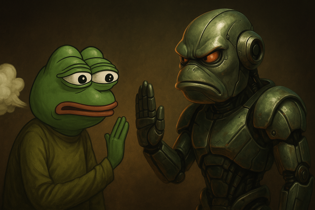 Fartcoin vs. Mind of Pepe Welcher KI-Memecoin ist nun besser
