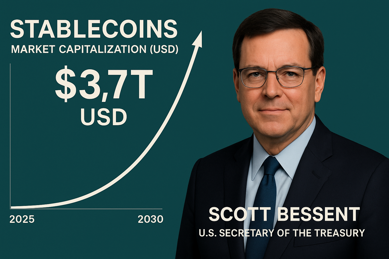 Krypto-News Stablecoins sollen bis 2030 auf 3,7 Bio. USD anwachsen
