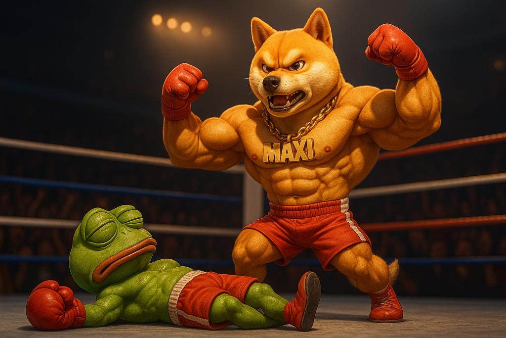 Pepe vs Maxi Doge